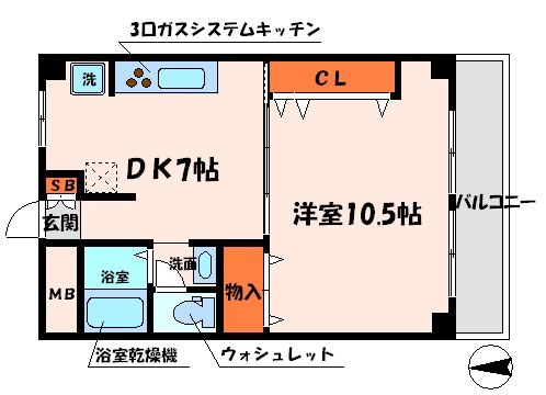 三幸ハイツの間取り