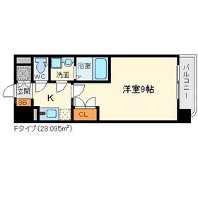 WGB江坂の間取り