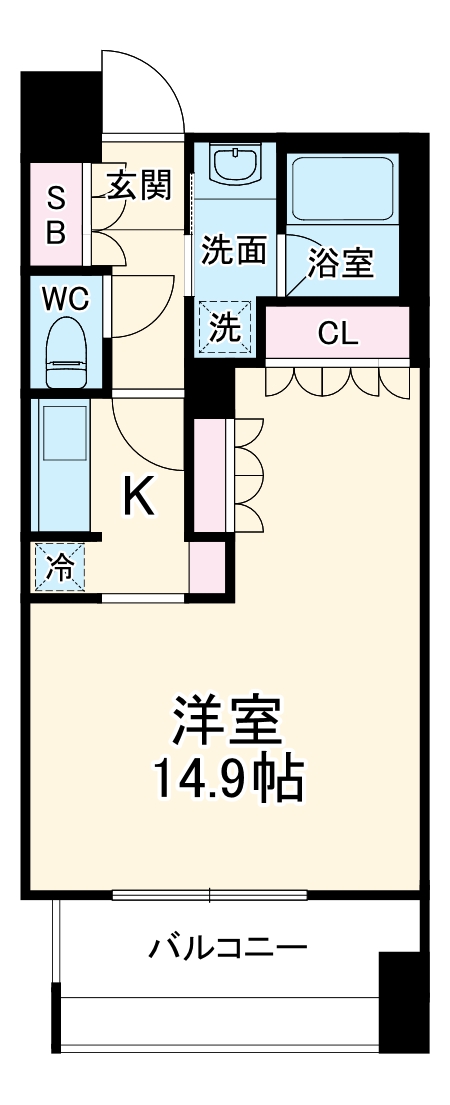 アビティ江坂の間取り