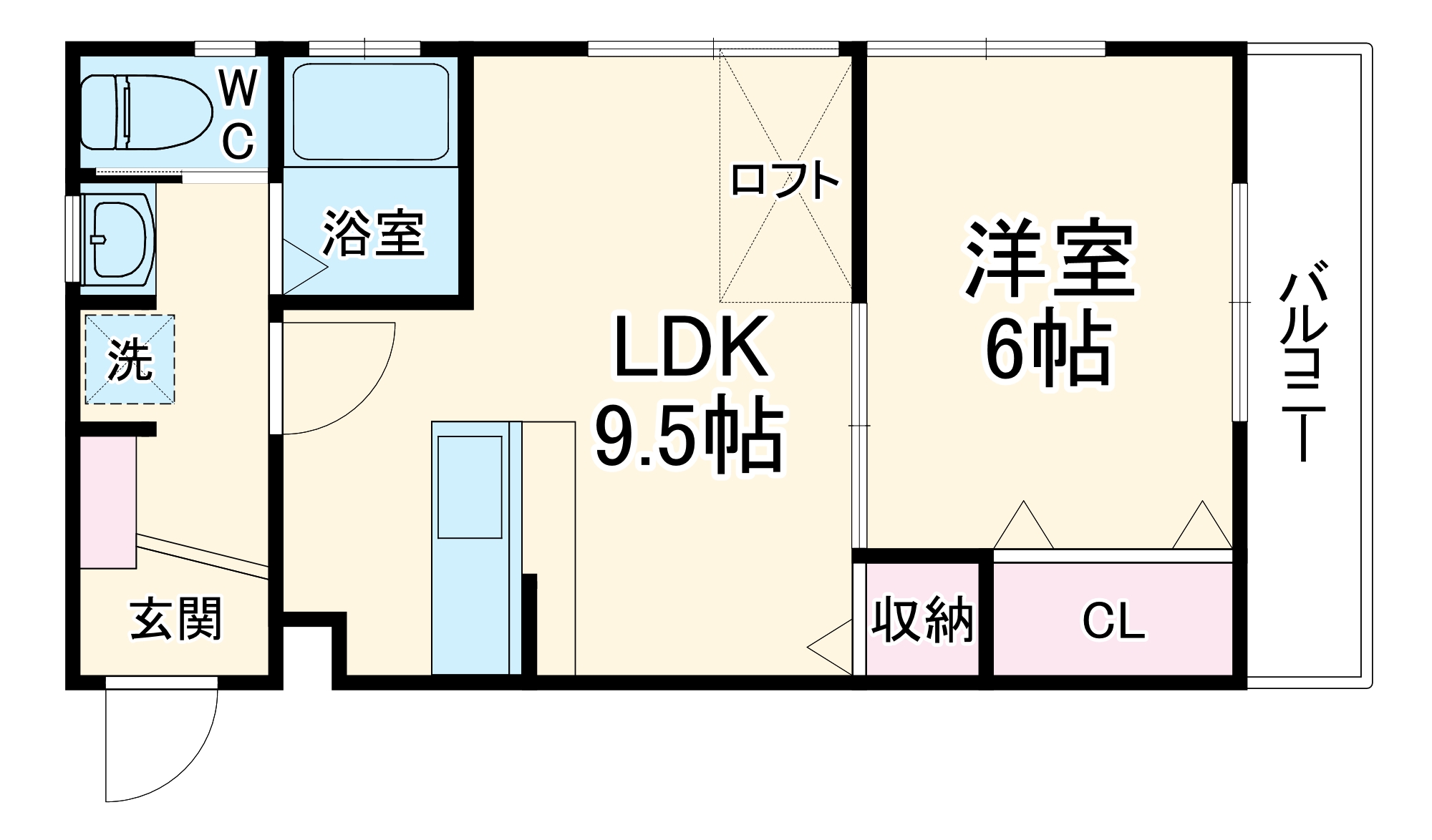 グローリーハイツⅡの間取り