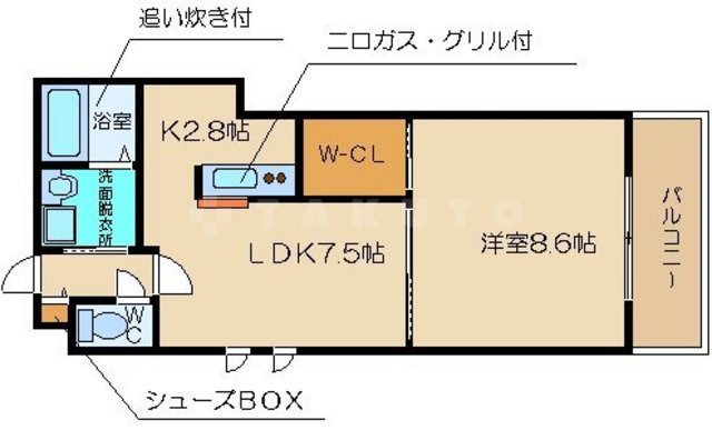 Sociable 新森の間取り