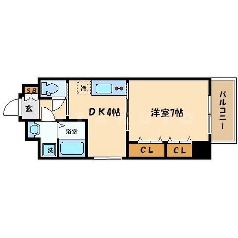 アスヴェル梅田WESTの間取り