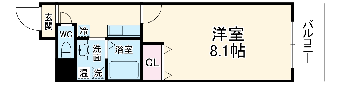 みおつくし江戸堀の間取り