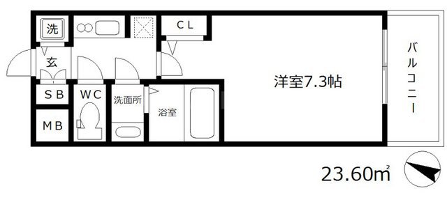 サムティ江戸堀ASUNTの間取り