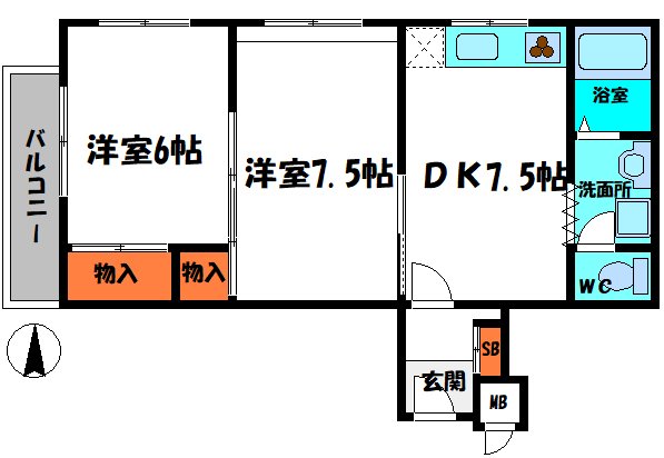 シティライフ林の間取り