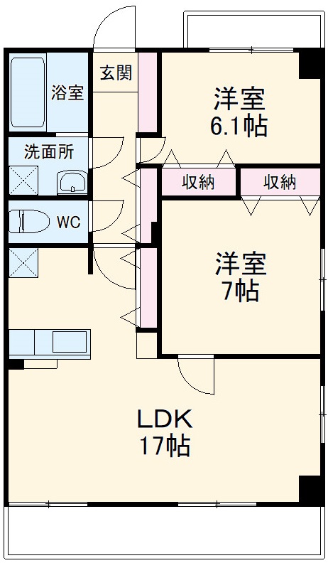 サンパティークⅢの間取り