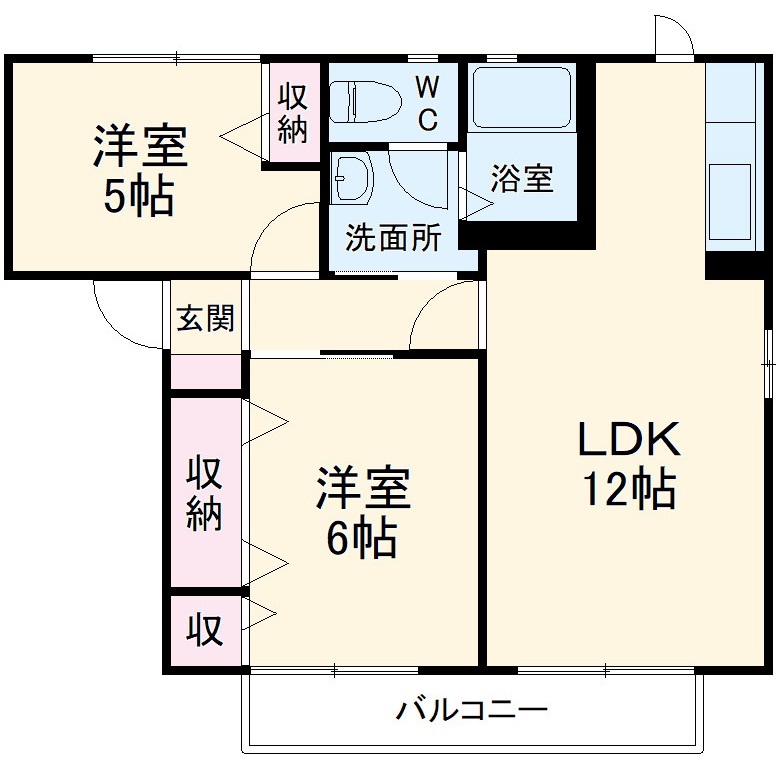 曽屋の完工年月(2003年3月)築の賃貸アパートの間取り