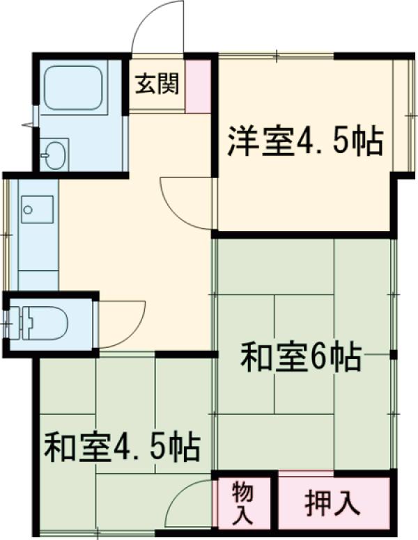 片山3丁目戸建ての間取り