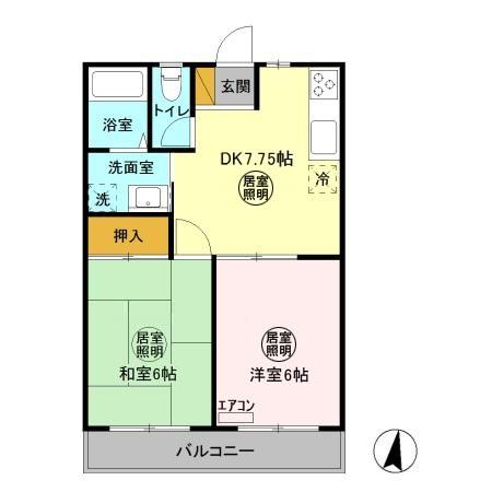 雅壱番館の間取り