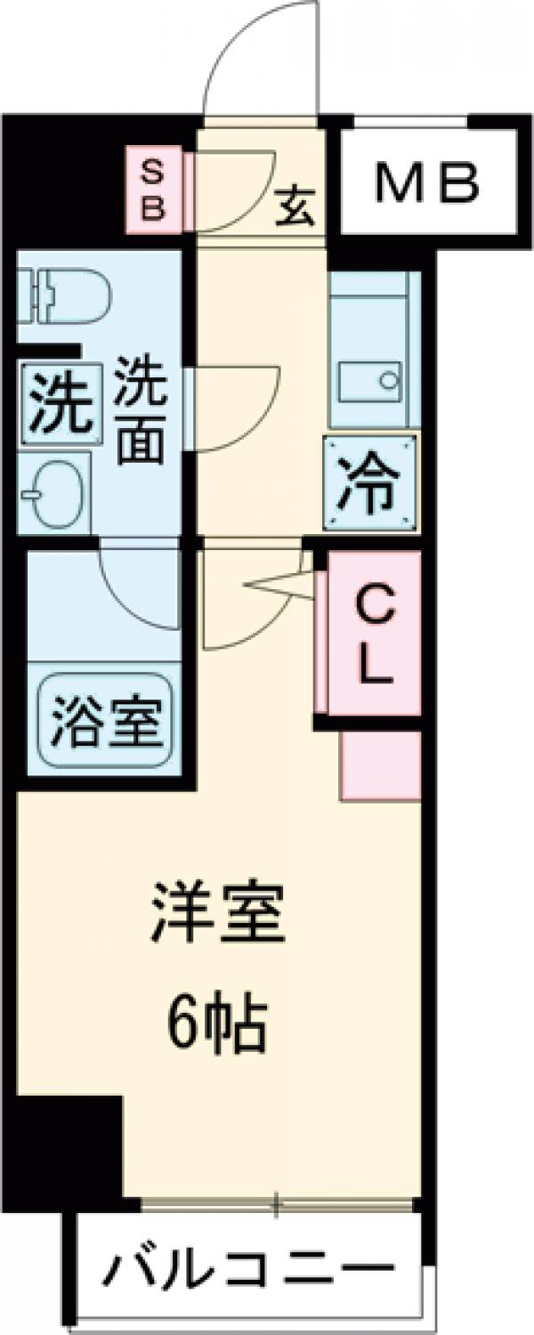 メインステージ立川Ⅵの間取り