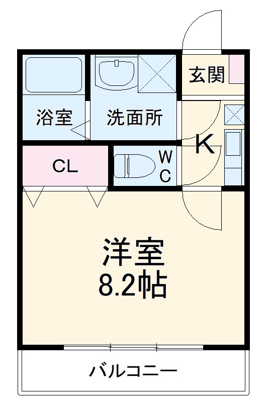 クレフラスト松戸吉井町A棟の間取り