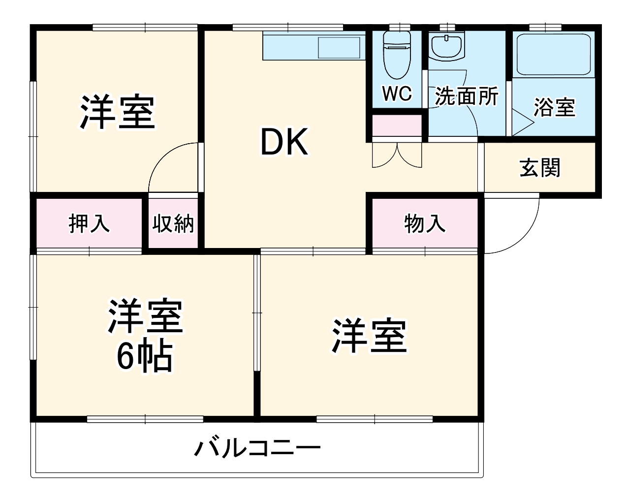 五月ハイツの間取り