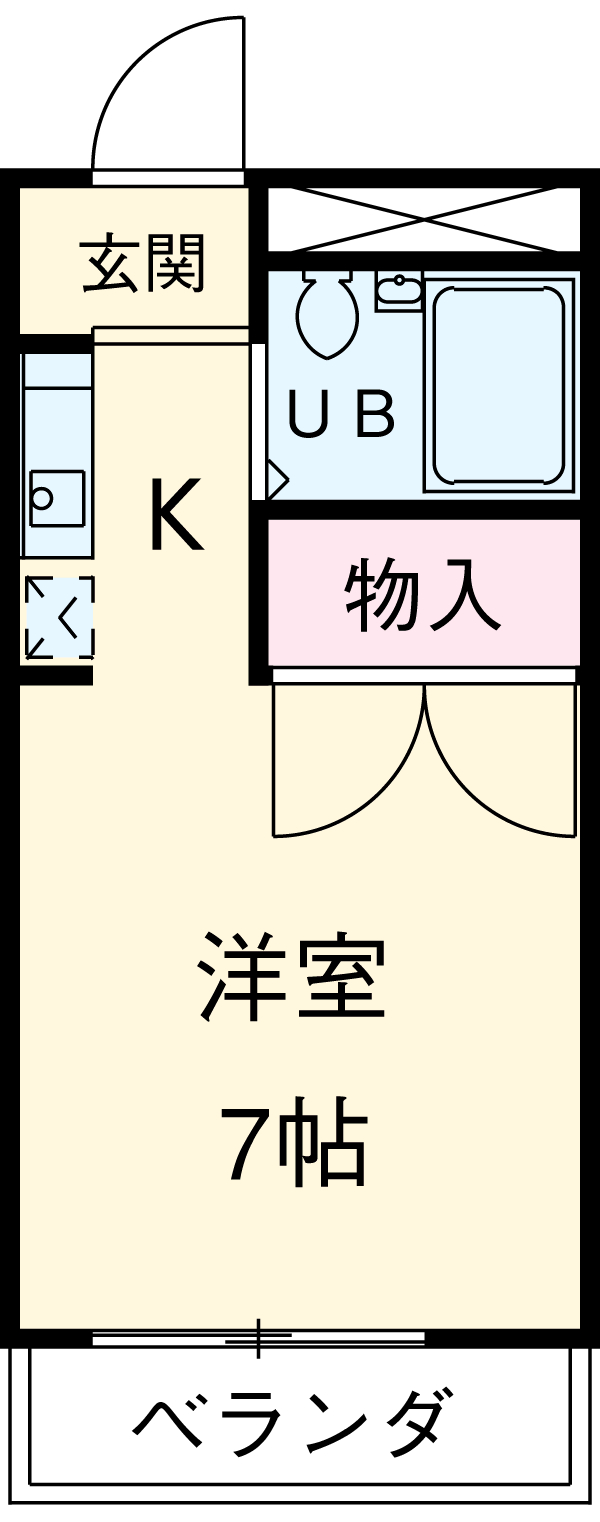 レインボーハイツの間取り