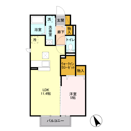 スバルコーポ Sの間取り