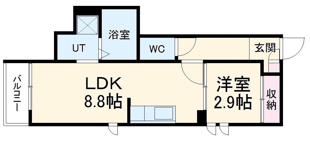 GRANDTIC LUKE瓢箪山の間取り