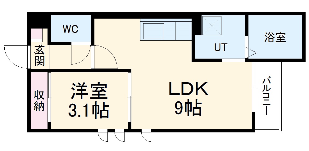 GRANDTIC LUKE瓢箪山の間取り