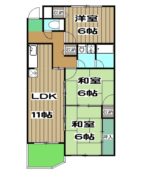 ローファス・パートⅡの間取り