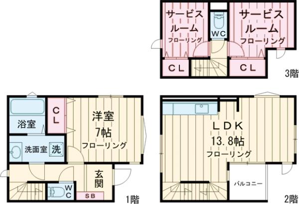 KoletTerrace北千束の間取り