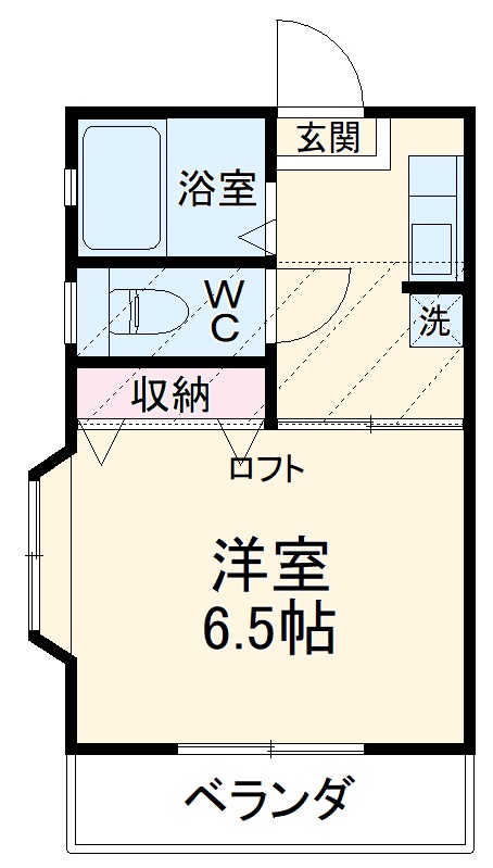 ハイツ矢野の間取り