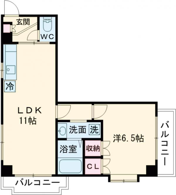 クレール浅野の間取り