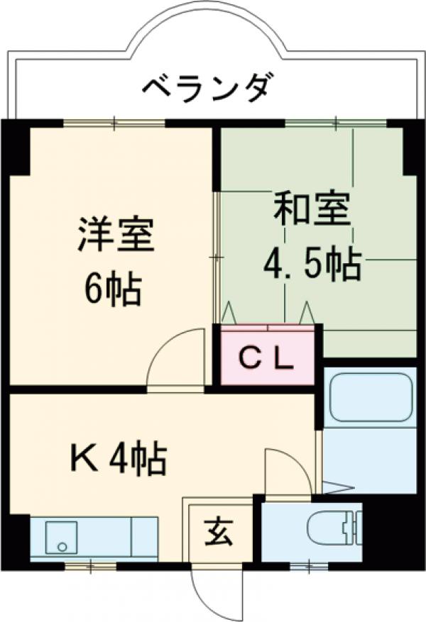 フジビル佐貫の間取り