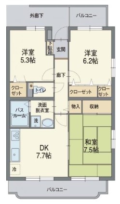 ガーデンヒルズ カメリアの間取り