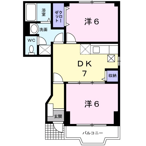 ドリーム Cの間取り