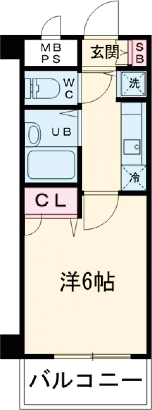 メインステージときわ台・207号室の間取り