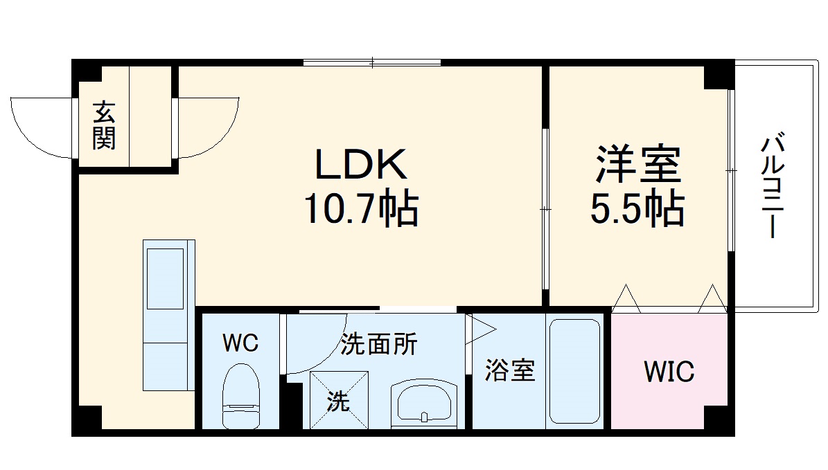 フィユフラッツ豊中末広町の間取り