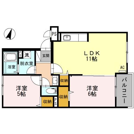 セゾンエスポワールⅡの間取り