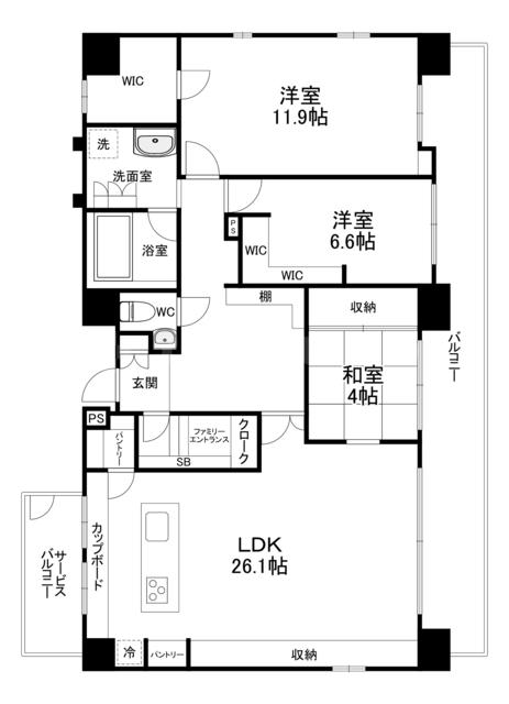 セイワパレス玉造の間取り