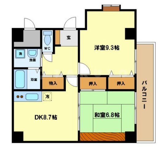 アビタシオン阿波座の間取り