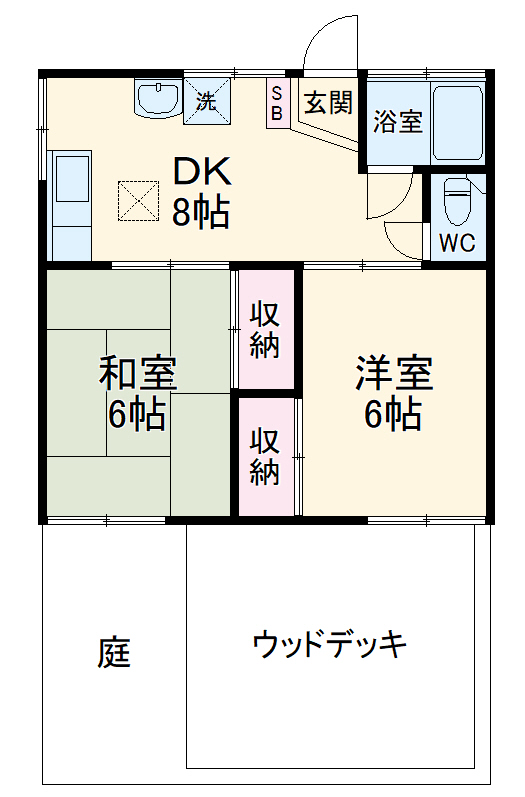 葉山アパートメント038の間取り