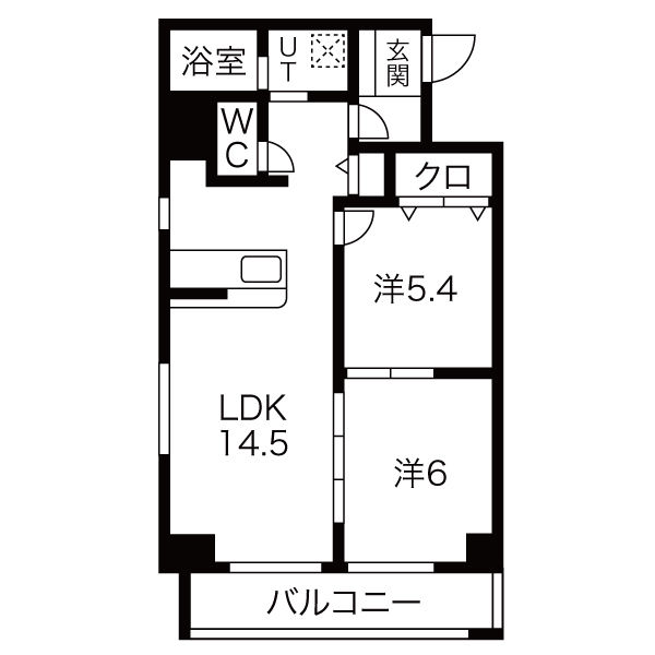 グランメールコート白銀の間取り