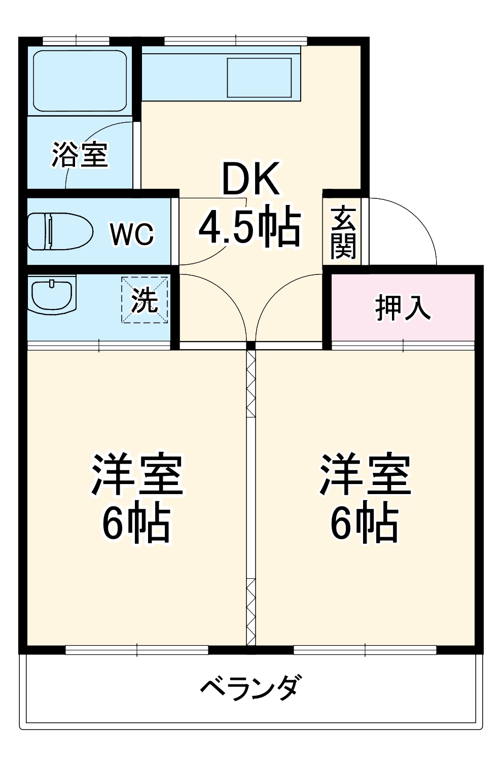 コーポ中沢Ⅰの間取り