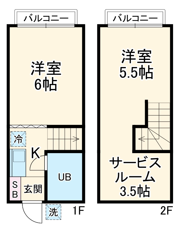 コーポ竜宮の間取り