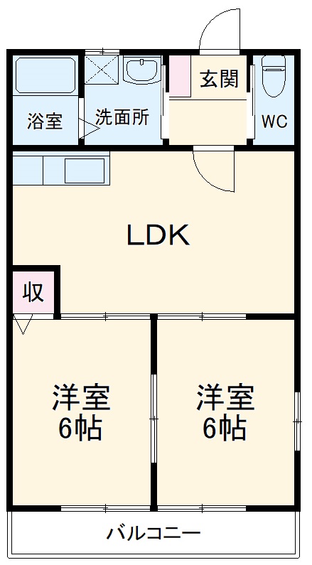 クレセール・カマタの間取り