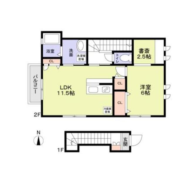 Vent Vert 横浜富岡の間取り