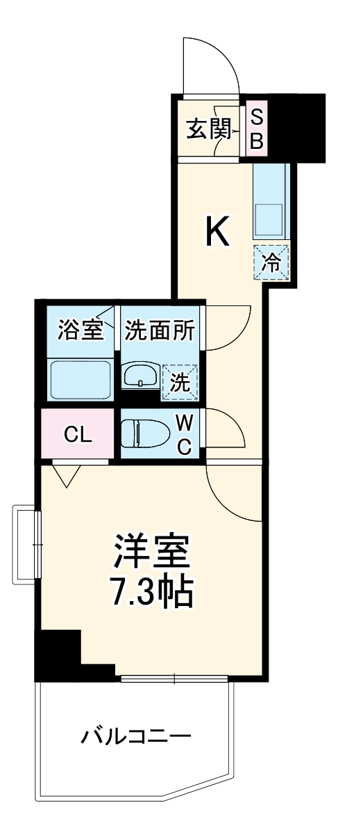 スパシエカステロ新都心の間取り