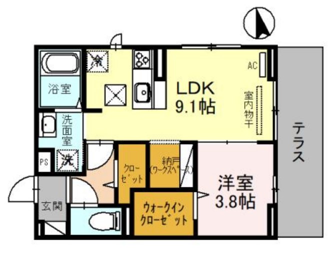 マルベリー瓜生Ⅱの間取り