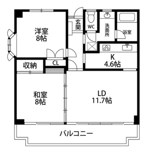 ジュネス小田原の間取り