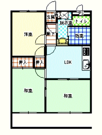 ストークハウス岩崎Aの間取り