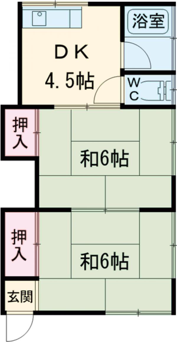 栄ハイツの間取り