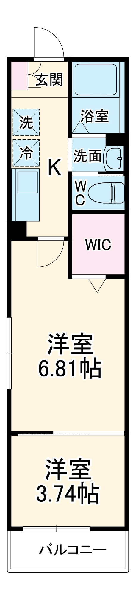 YR新松戸の間取り