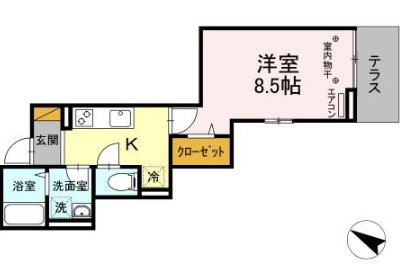 ミーツⅢの間取り