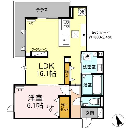 グランヴェール柱の間取り