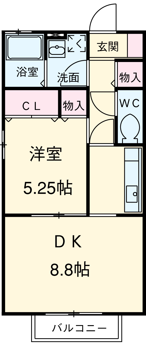 グランドール コート Bの間取り