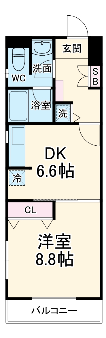 ヴェルジェ大和田の間取り