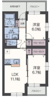 パッセ ムラージュの間取り