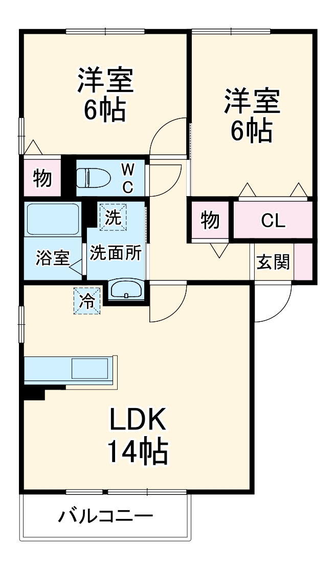 セジュール倉の間取り
